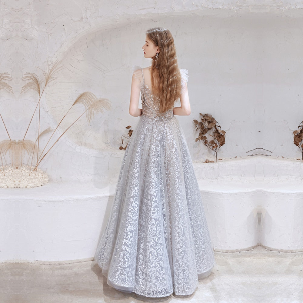 Vestido de Noiva Princesa Sweetheart Ombros Baixos Glitter Tule Preto -  Princessly